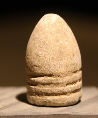 JUST ADDED ON 1/3 - ANTIETAM - POFFENBERGER WOODS / WENTWORTH MILITARY ACADEMY COLLECTION - .69 Caliber Bullet found in 1956 - Still has Dirt in the Cavity JUST ADDED ON 1/3 - ANTIETAM - POFFENBERGER WOODS / WENTWORTH MILITARY ACADEMY COLLECTION - .69 Caliber Bullet found in 1956 - Still has Dirt in the Cavity