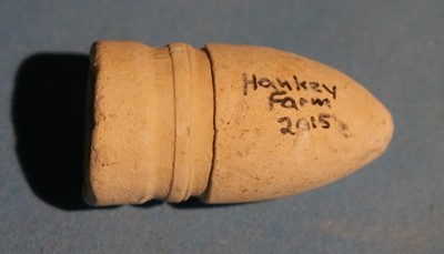 JUST ADDED ON 5/11 - GETTYSBURG / RODES CONFEDERATE DIVISION HOSPITAL / THE HANKEY FARM - Dropped Confederate Gardner Bullet with Relic Hunter's ID JUST ADDED ON 5/11 - GETTYSBURG / RODES CONFEDERATE DIVISION HOSPITAL / THE HANKEY FARM - Dropped Confederate Gardner Bullet with Relic Hunter's ID