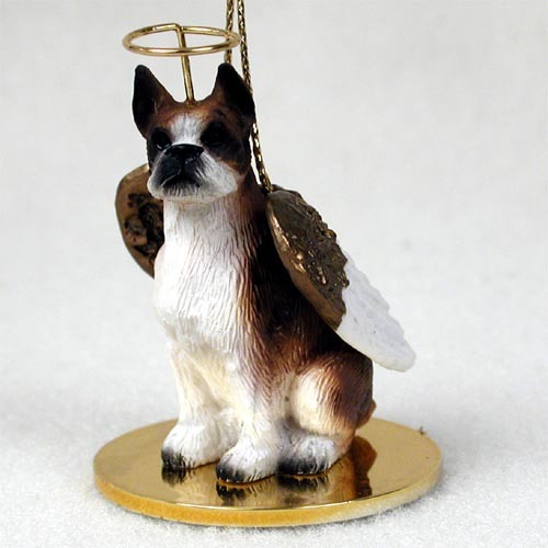 Boxer, Brindle Dog Angel Ornament