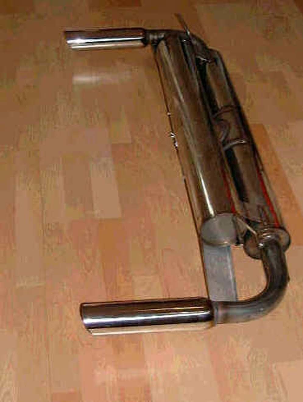 Stainless Silencer Murena 2.2 Twin Outlet SA699