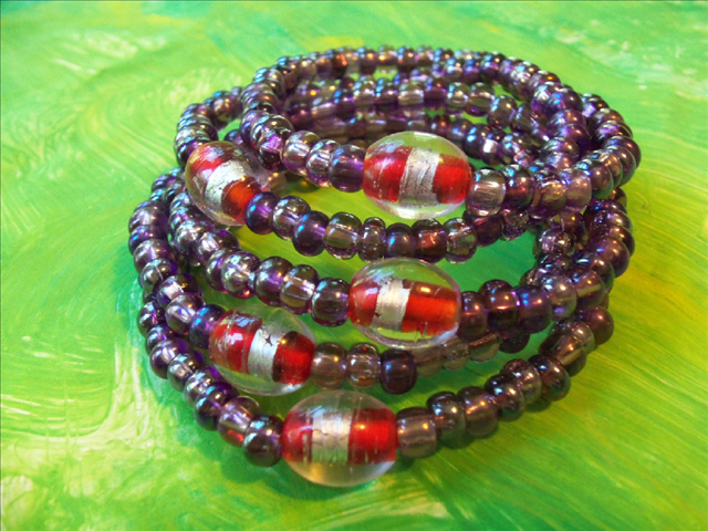 Lucky Fin Bracelet-Purple LFB-Purple