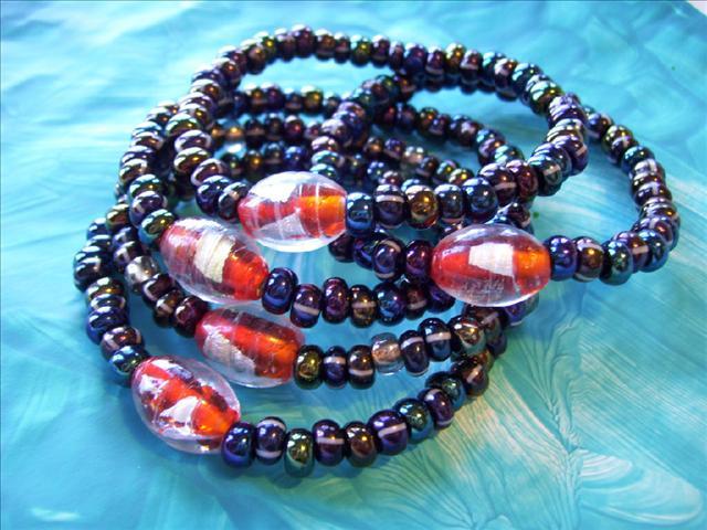 Lucky Fin Bracelet-Iris Mix LFB-IBlack
