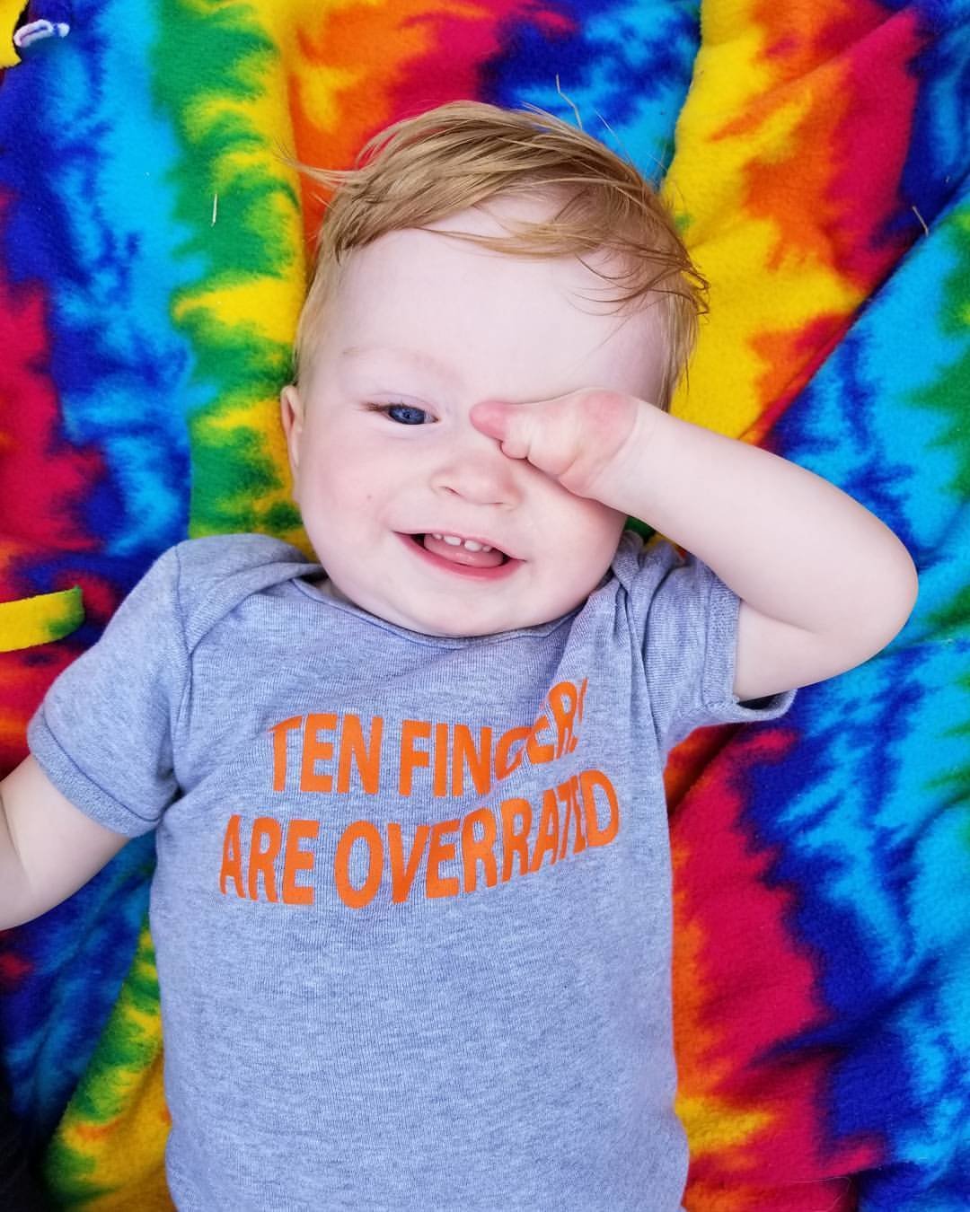 Ten Fingers Are Overrated-Baby Onesie
