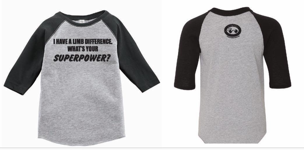 Youth "What's Your Superpower?" 3/4 Sleeve