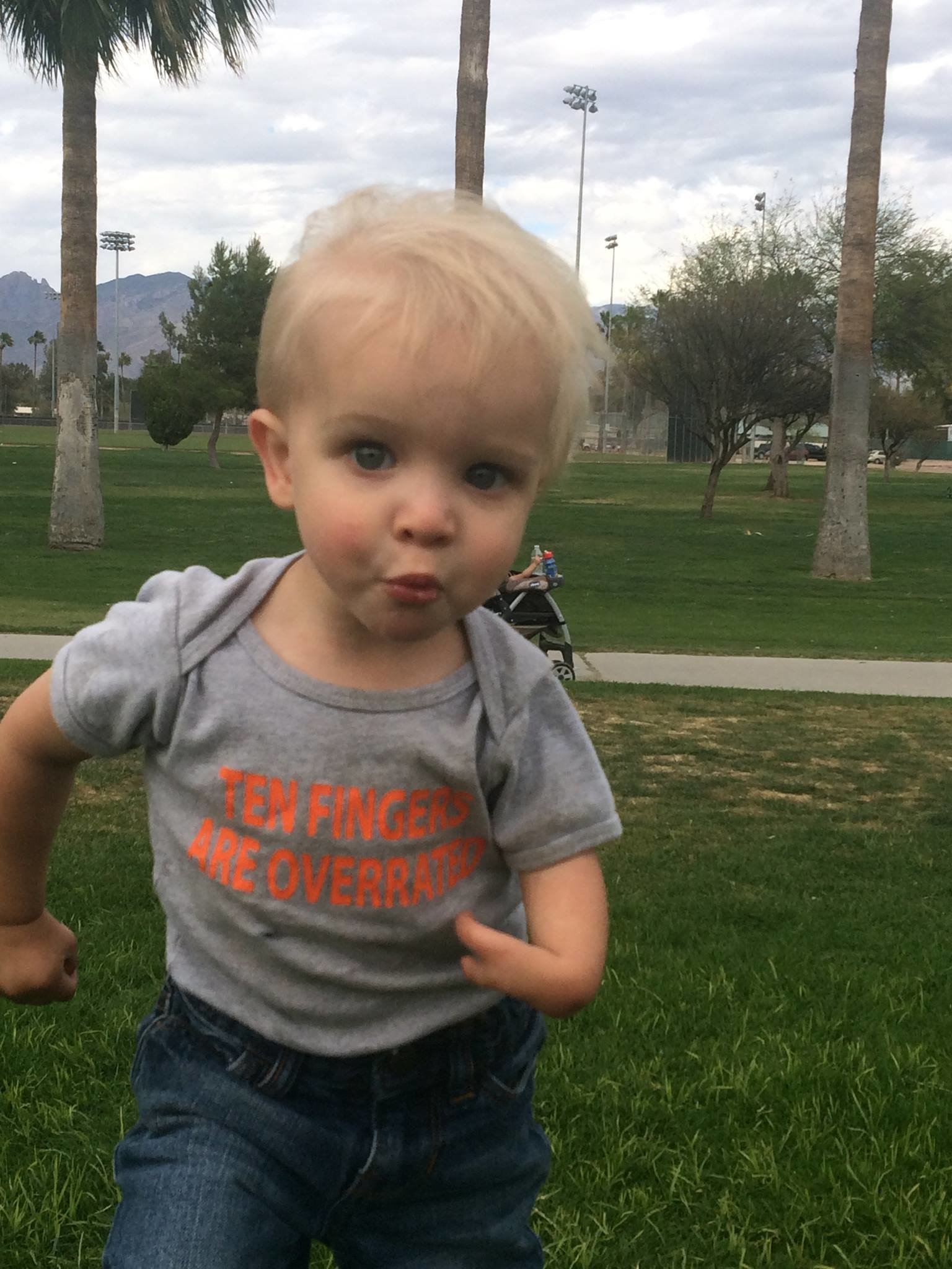 Ten Fingers Are Overrated-Baby Onesie