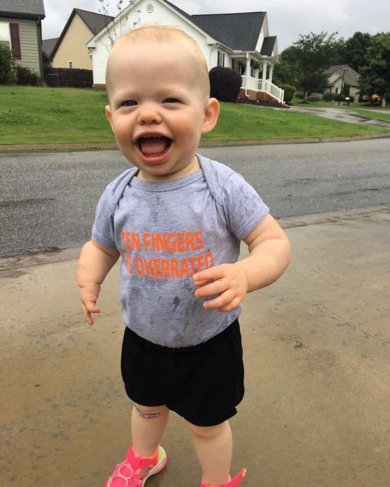 Ten Fingers Are Overrated-Baby Onesie