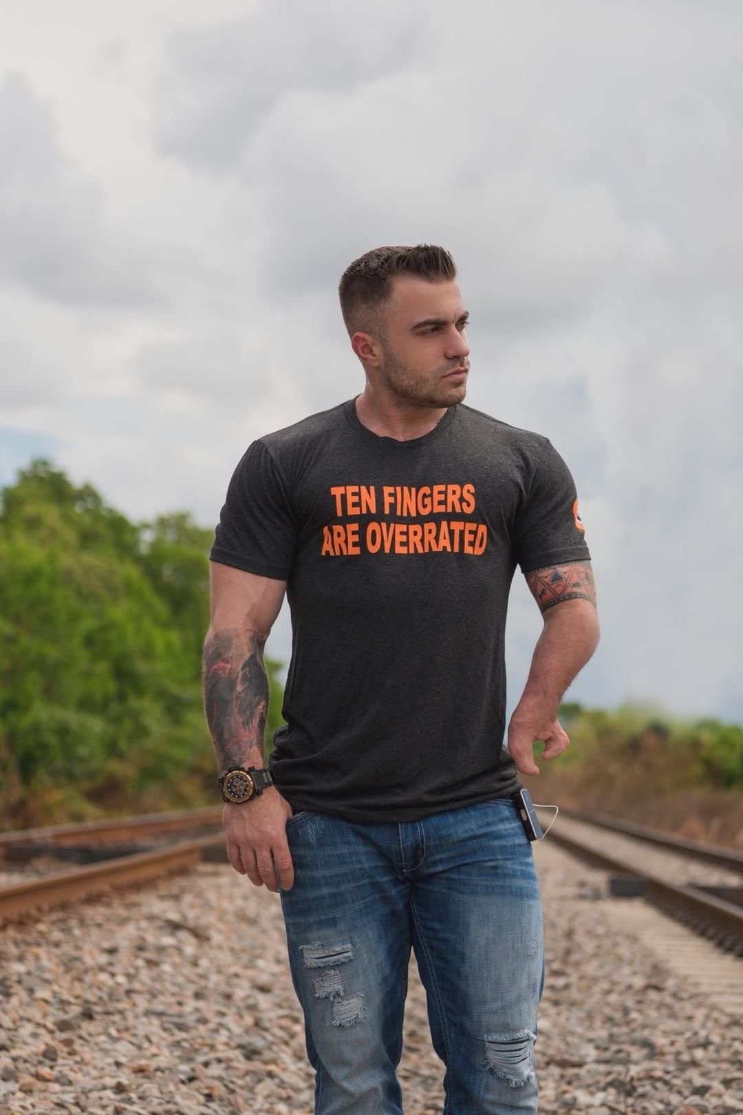 *Limited Edition* Unisex "Ten Fingers Are Overrated" T-shirt BLKTFAO- Unisex