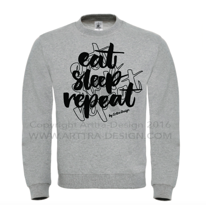 Sweater - Eat, sleep, repeat 00724
