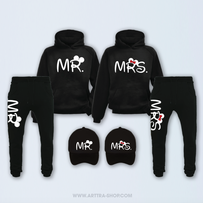 SET - Mr & Mrs - zwart 01314