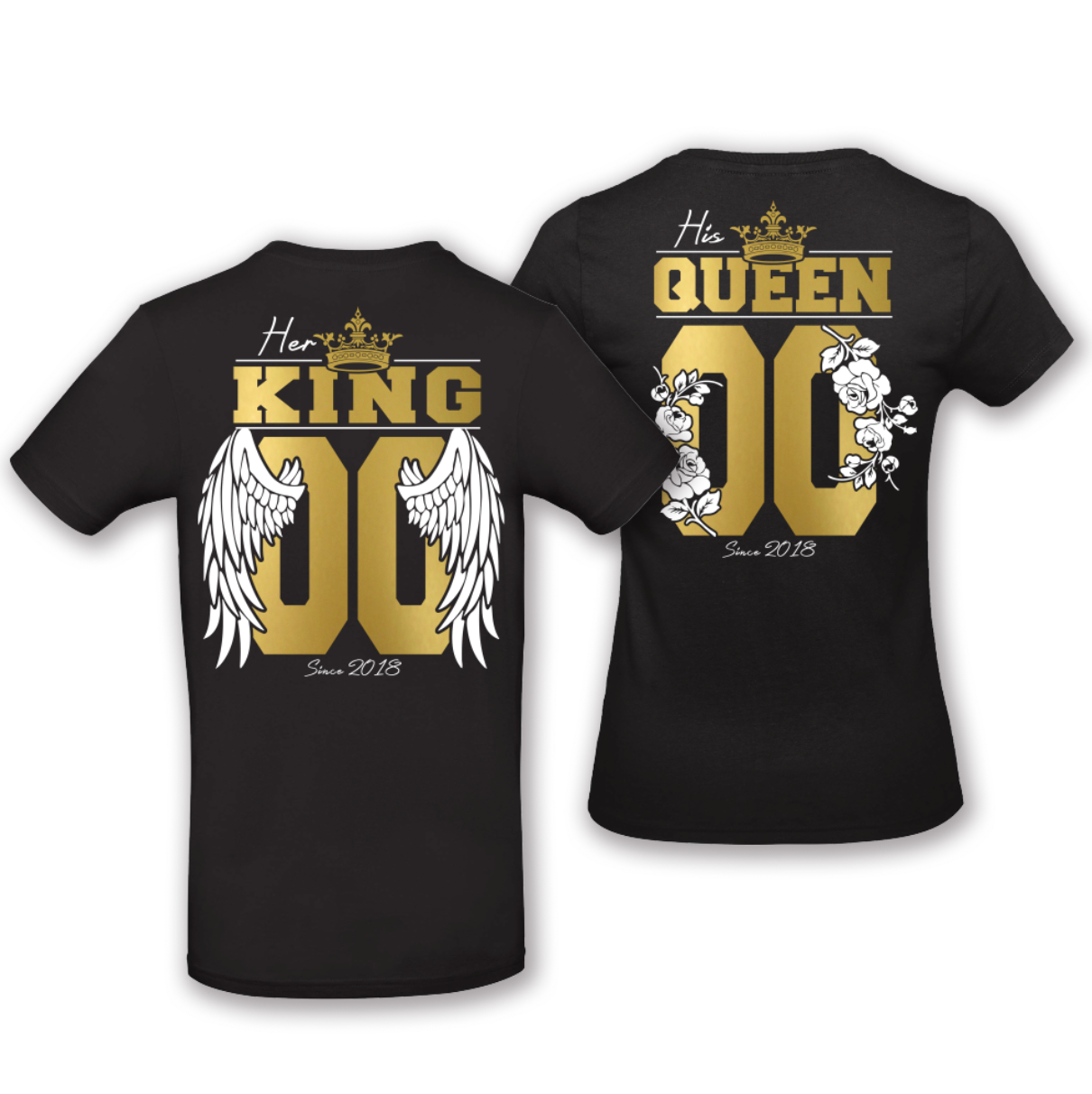 King & Queen Angel Flower - White 02027