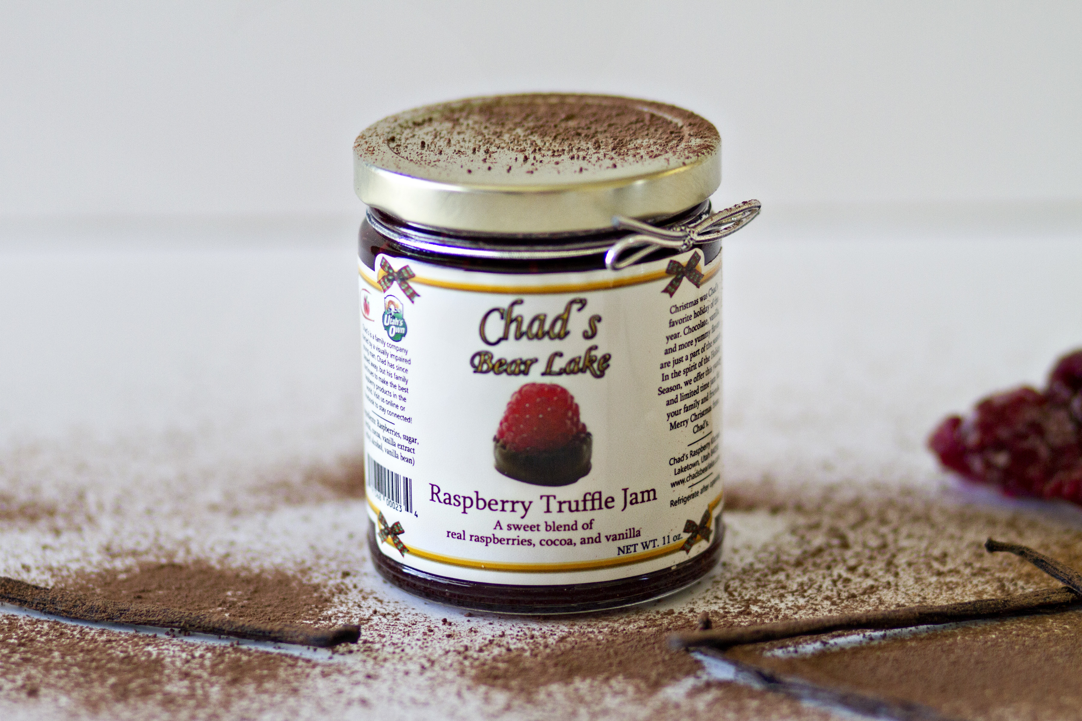 Raspberry Truffle Jam, 11 oz. 891368000234
