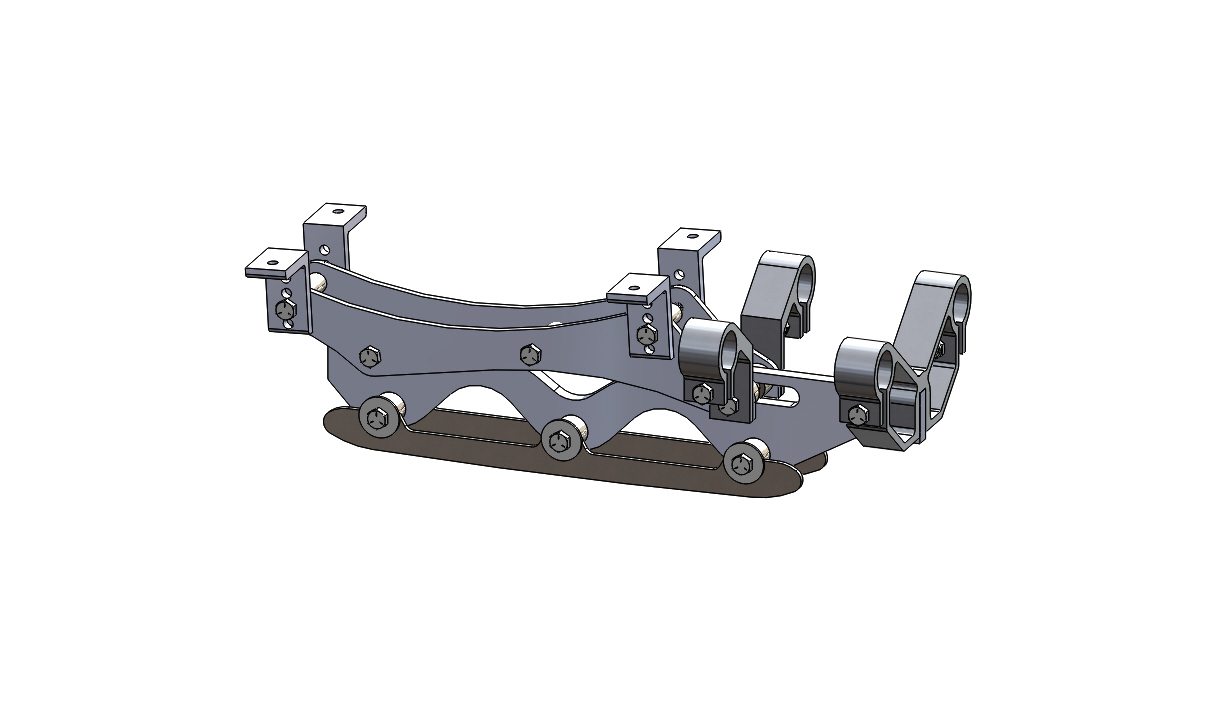 Wave Rear Frame Assembly 4 inch riser long blade