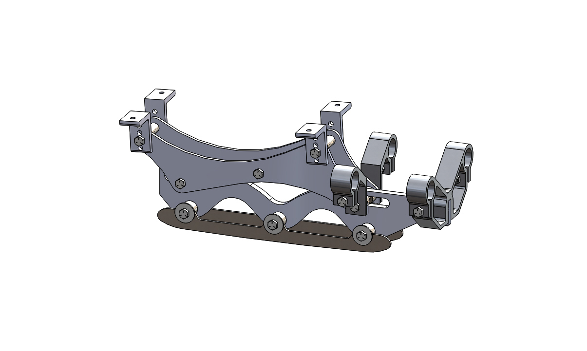 Wave Rear Frame Assembly 5 inch riser long blade