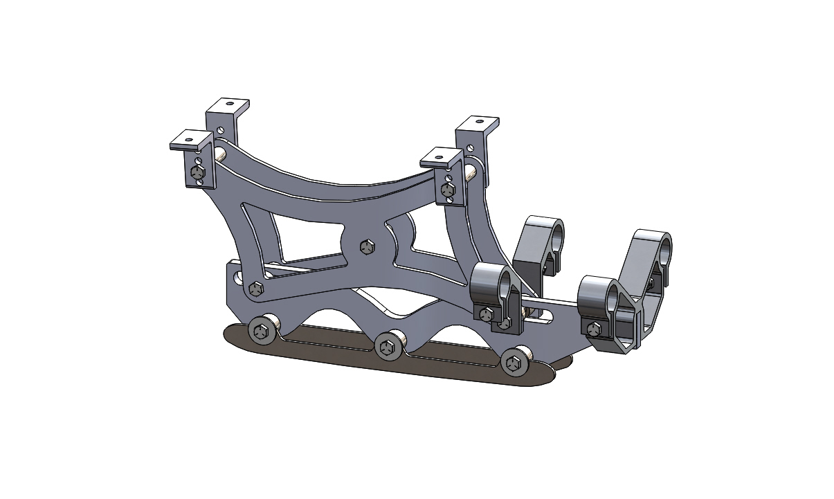 Wave Rear Frame Assembly 7 inch riser long blade