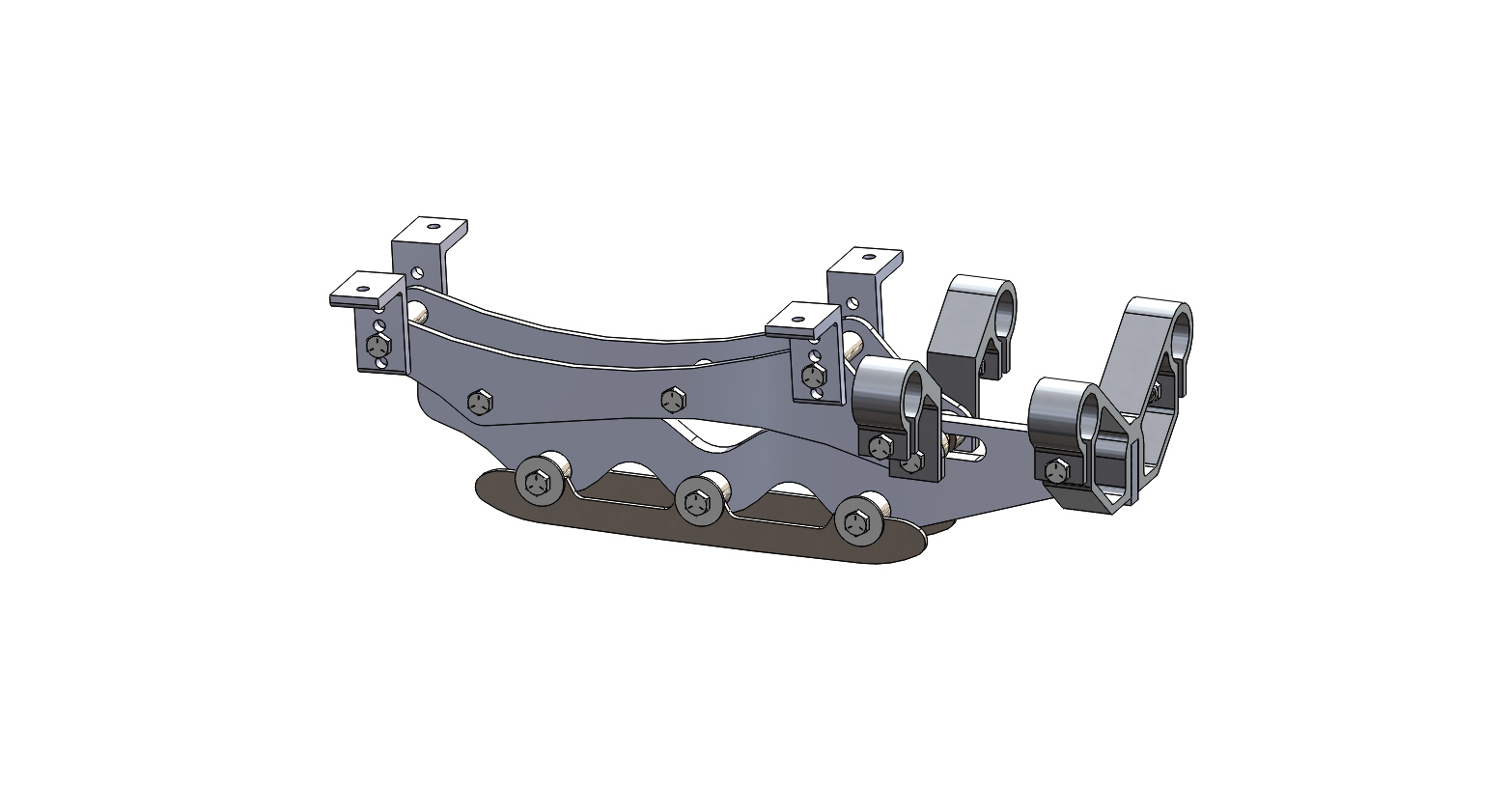 Wave Rear Frame Assembly 4 inch riser short blade