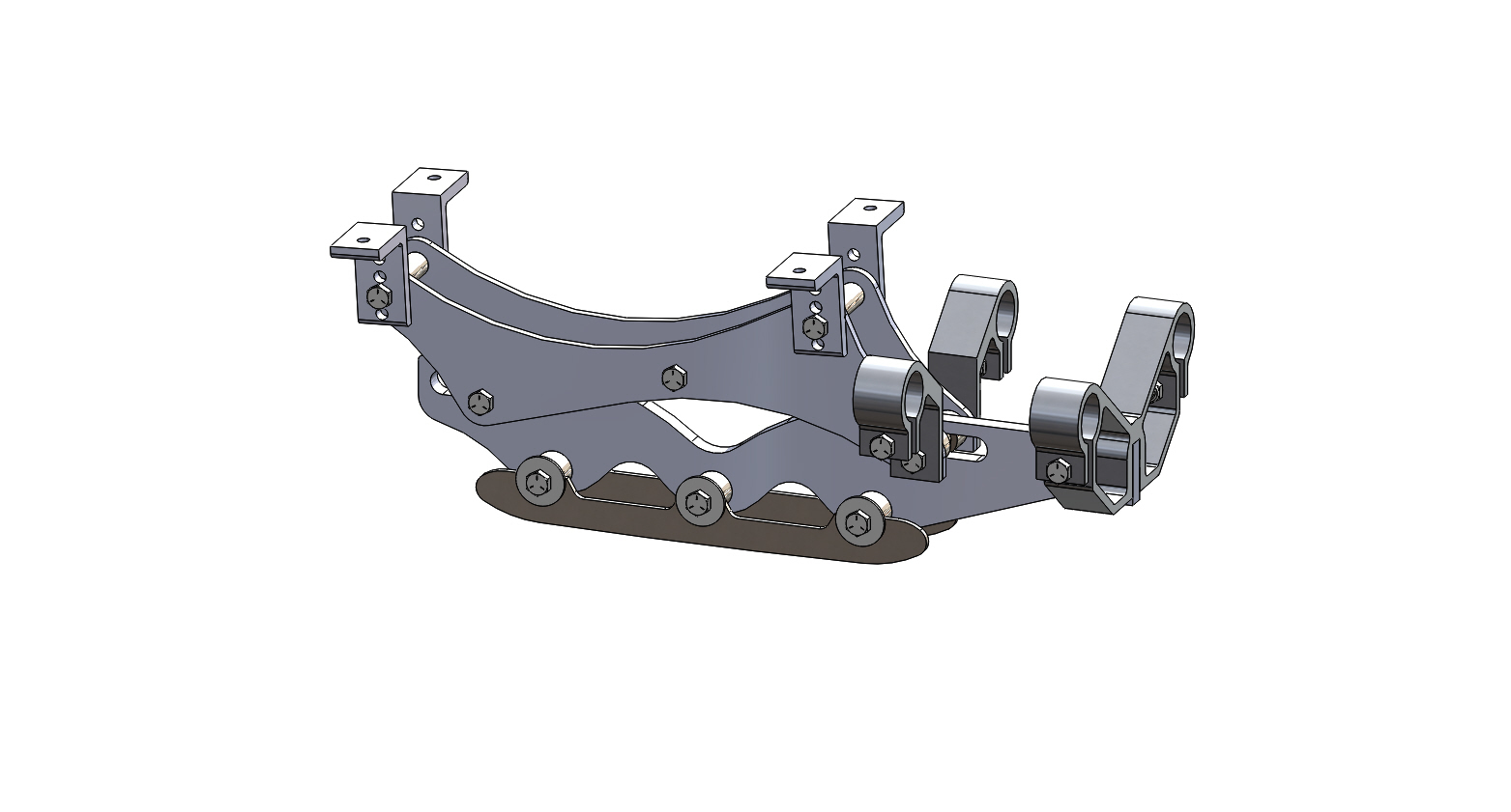 Wave Rear Frame Assembly 5 inch riser short blade