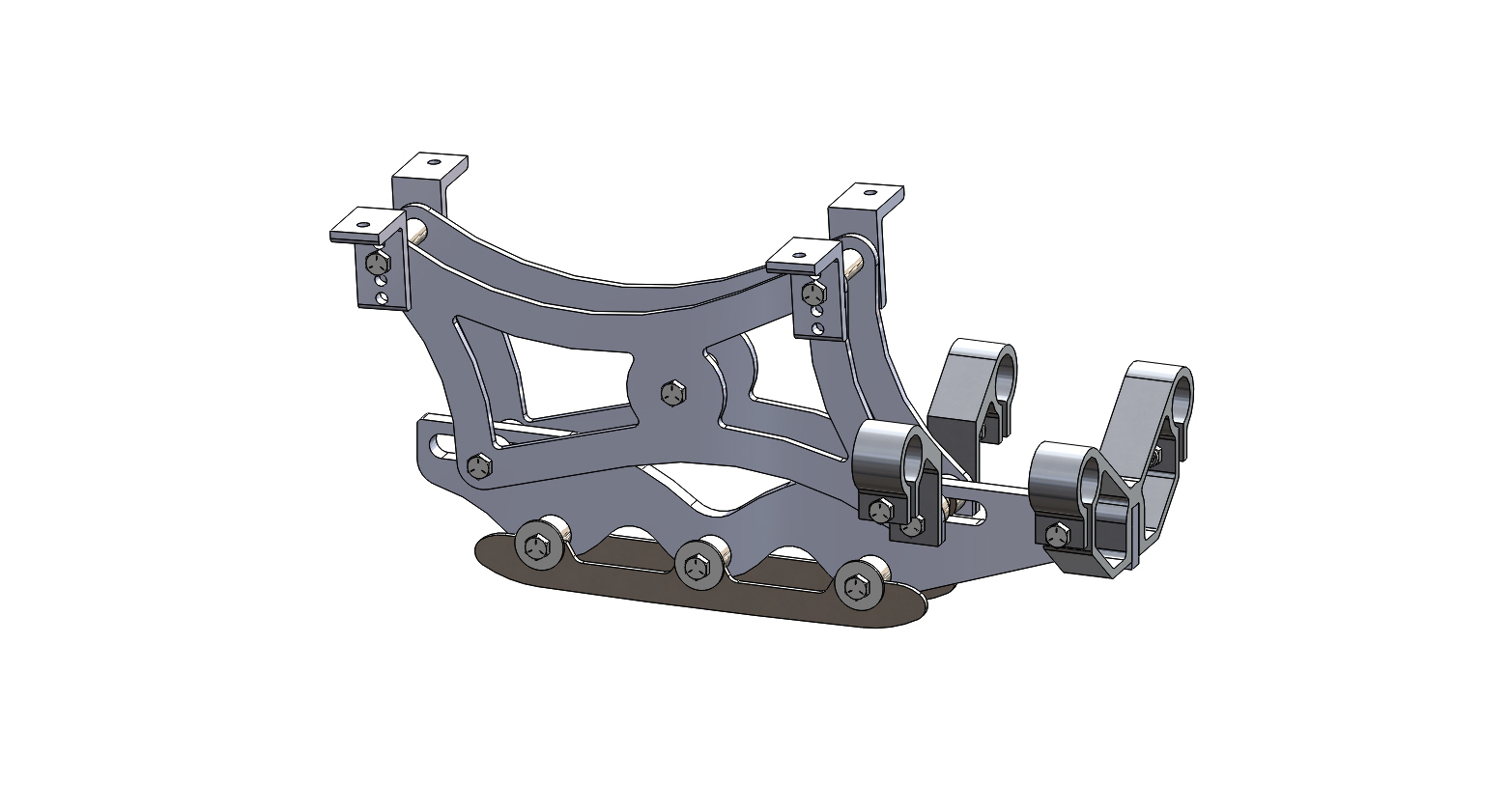 Wave Rear Frame Assembly 7 inch riser short blade