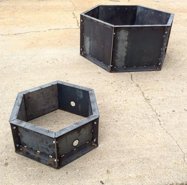 Hexagon Fire Pit Farm Size Large