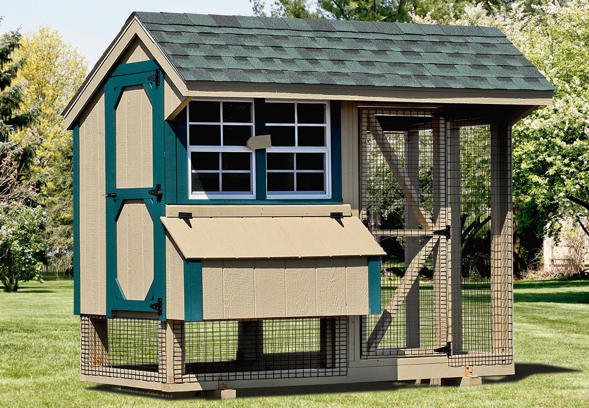IHS Quaker 4x8 Combo Coop ihscombo4x8