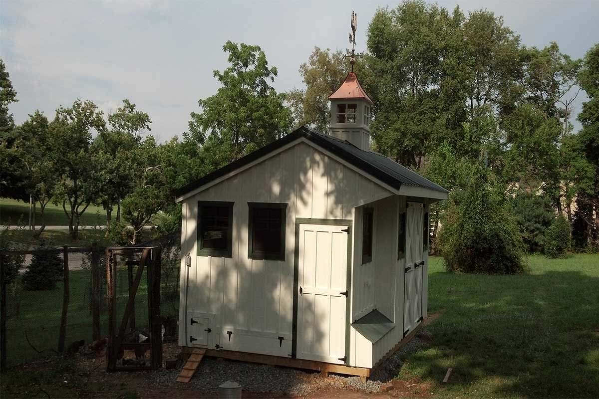 Coop Shed 10x16 white