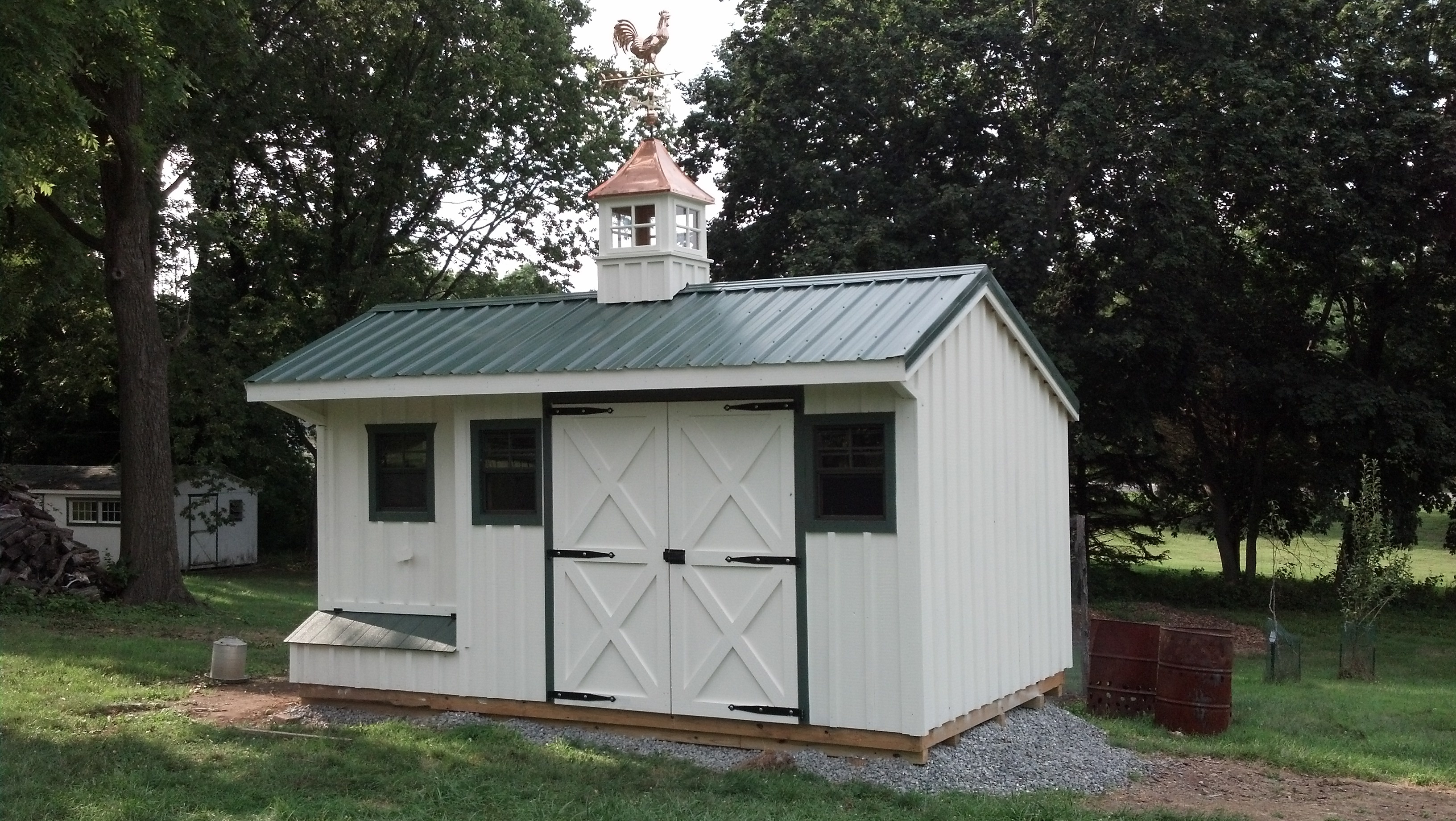 Coop Shed 10x16 white