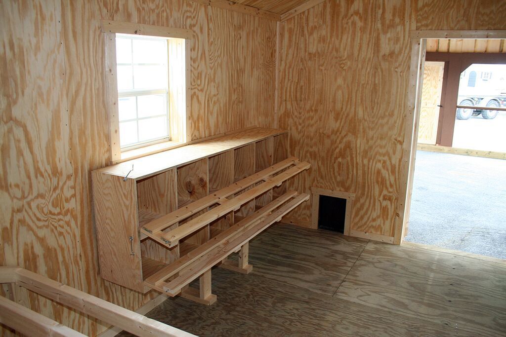 12 x 40 Backyard Chicken Coop with Built-On Run