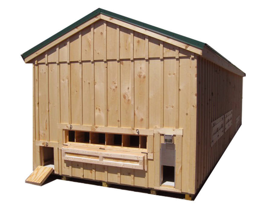 HS 10x30 Pine Board & Batten Coop