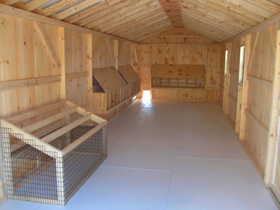 HS 10x30 Pine Board & Batten Coop