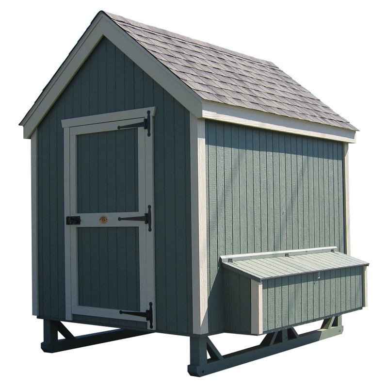 6x8 Colonial Gable Coop Kit