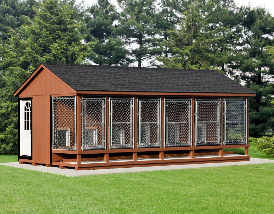 12x22 6 Box W/Feed Room 12x22kennel6