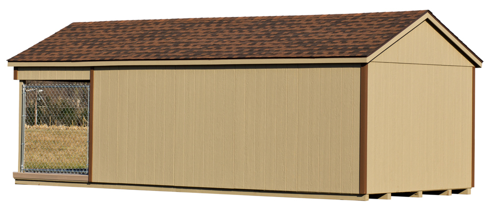 10x24 Kennel/Shed Combo
