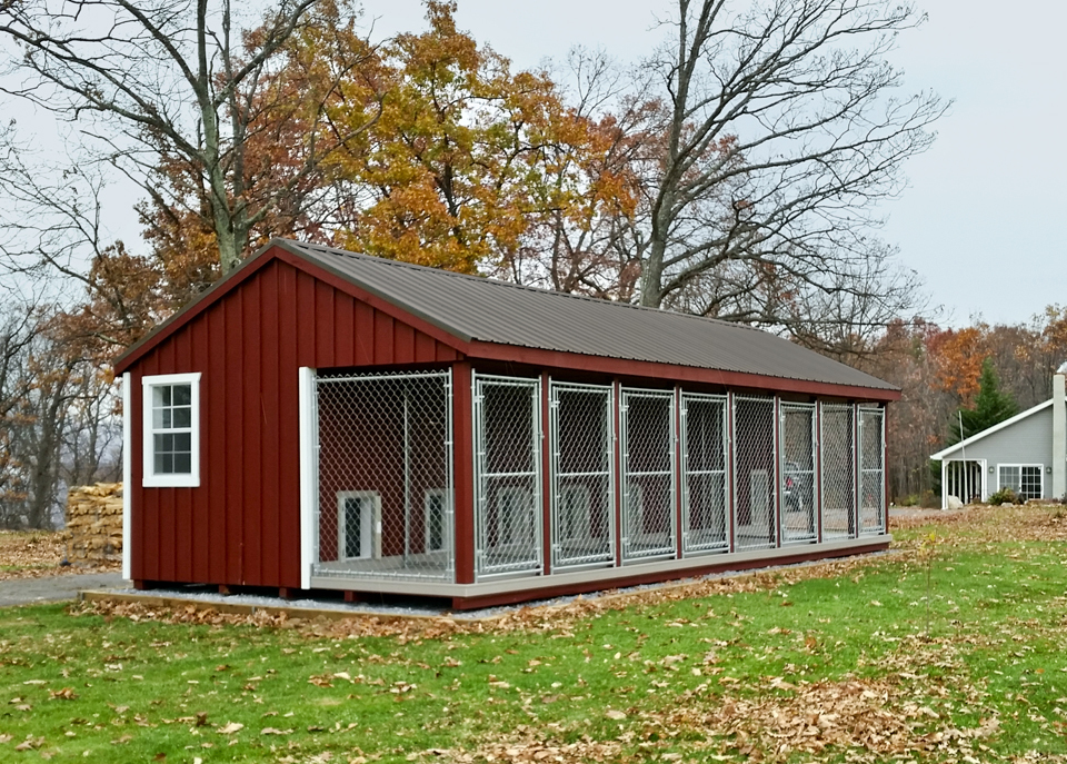 14x32 8 Box W/Feed Room 14x32-8boxkennel