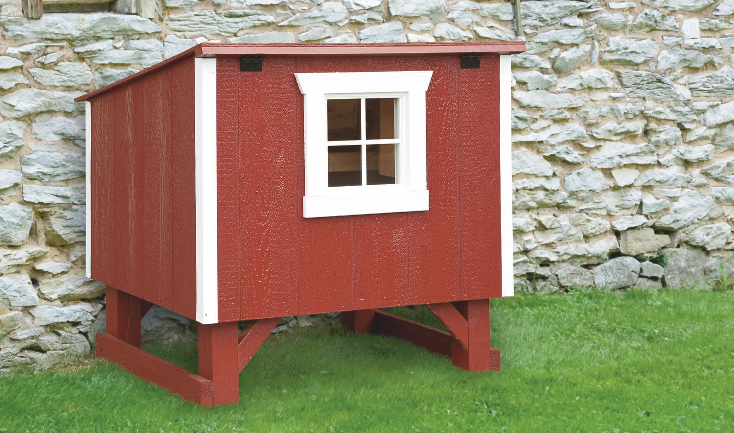 IHS LeanTo 3x4 Chicken Coop for 8 Chickens Beautiful AmericanMade