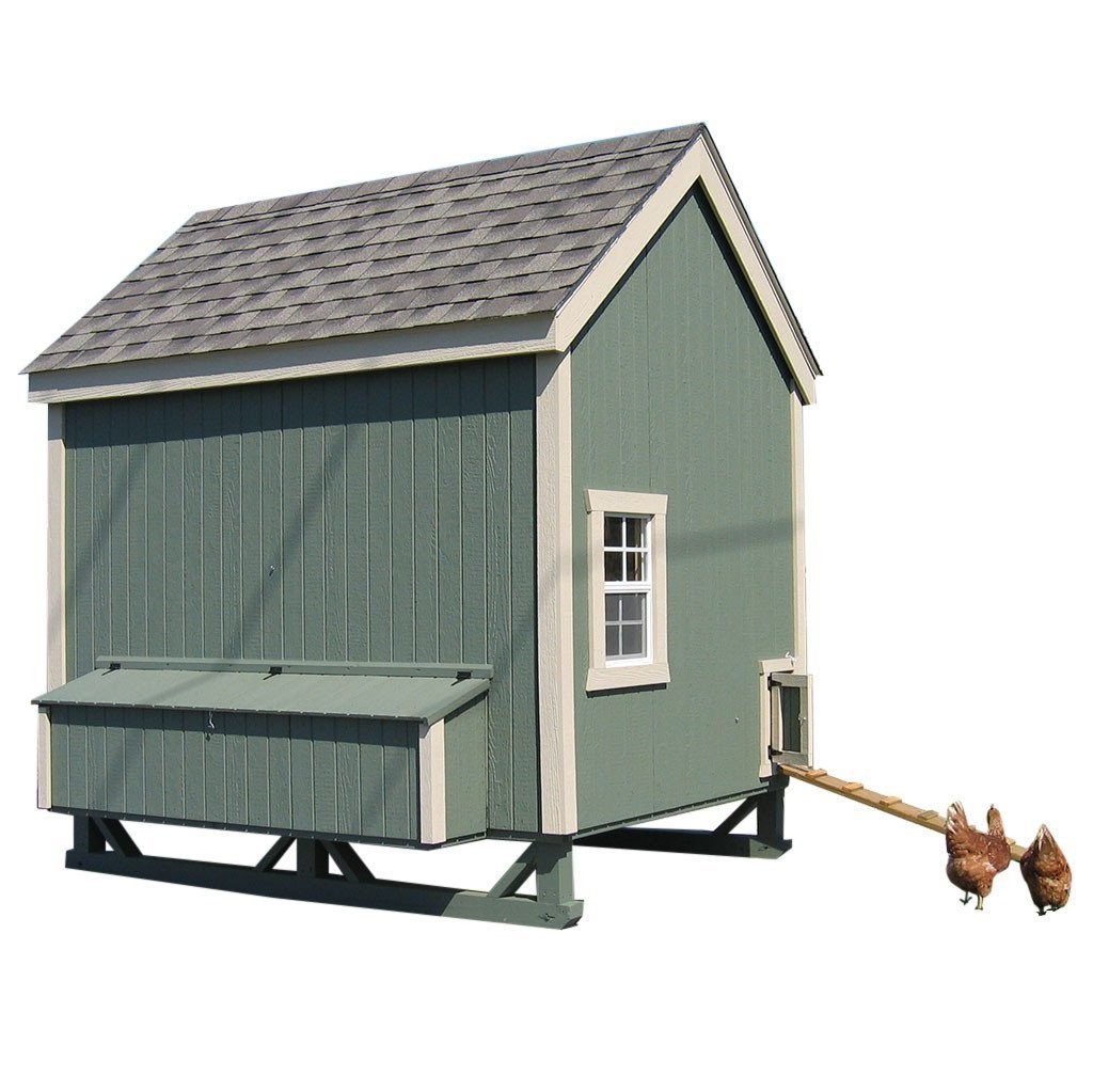 6x8 Colonial Gable Coop Kit Store Large Chicken Coops