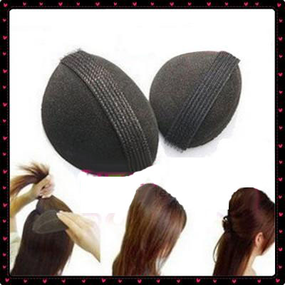 2 Pieces Diy Hair Bump It Up Soft Velcro Insert Hair Volumizing