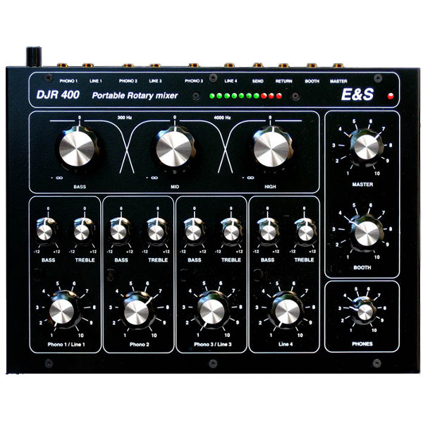 E & S DJR 400 Analogue Rotary DJ Mixer Professional DJ & Audio