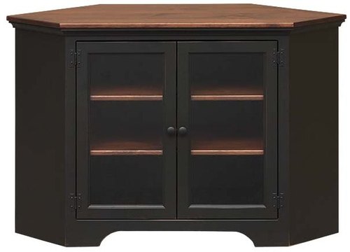 Small Corner Entertainment Center Glass Doors