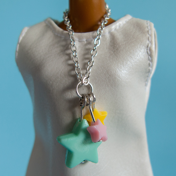 Chain necklace: Turquoisey Star 00218