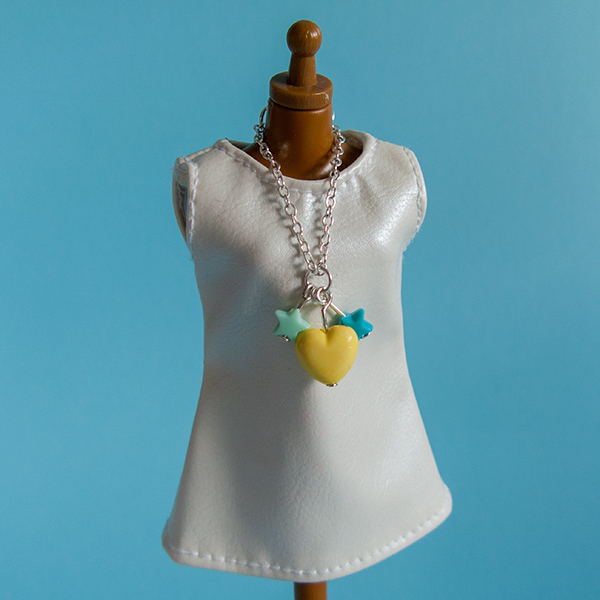 Chain necklace: Yellow Heart