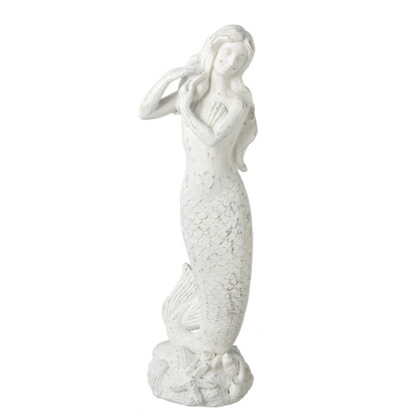 SIREN SCULPTURE-SHABBY CHIC MERMAID 3MWM