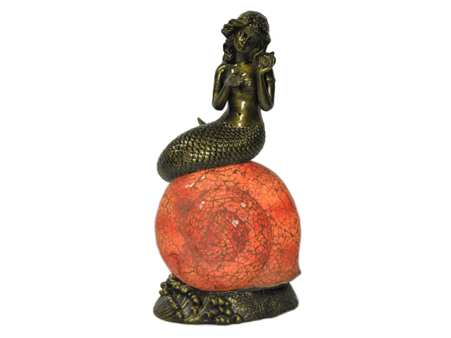 ACCENT LAMP-NAUTILUS SHELL MERMAID TL4368
