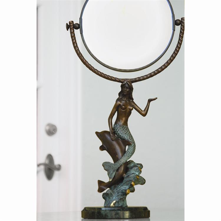 TABLE MIRROR-MERMAID & DOLPHIN SP30392