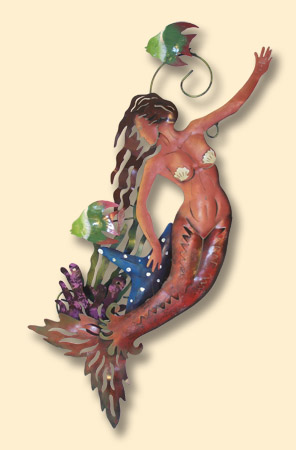 INCREDIBLE METAL WALL ART-MERMAID REEF D-LPSIS