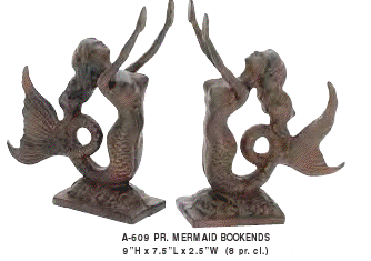 BOOKENDS-MERMAID A609