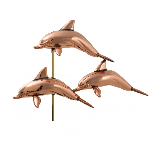 WEATHERVANE-3D DOLPHIN TRIO MDWV-365P