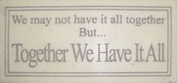 MARBLE PLAQUE-TOGETHER HP2325
