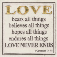 MARBLE PLAQUE-LOVE BEARS ALL HP2339