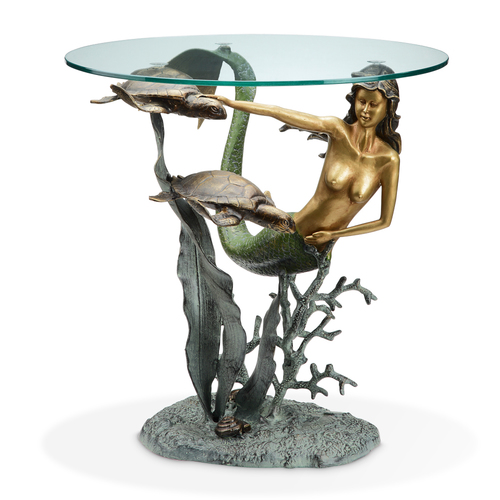DESIGNER TABLE-MERMAID AND SEA TURTLES SP33708