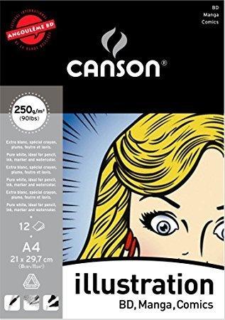 Альбом Canson Illustration A4, 250g/m2 12f 200387200