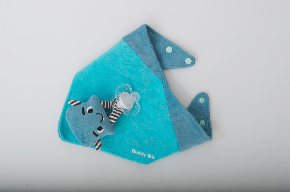 Buddy Bib - Aqua Blue - "Munch" The Malarkey Monster